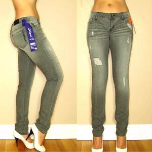 NWT Genetic Denim Cigarette Skinny Shane Jeans in Ash Grey, Sz 29